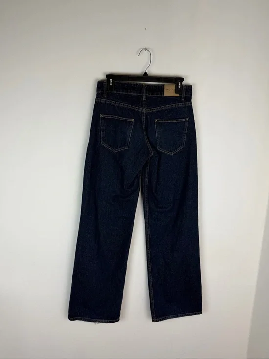 Motel Rocks Low Rise Parallel Jeans In Indigo Size 26 - Picture 5 of 7